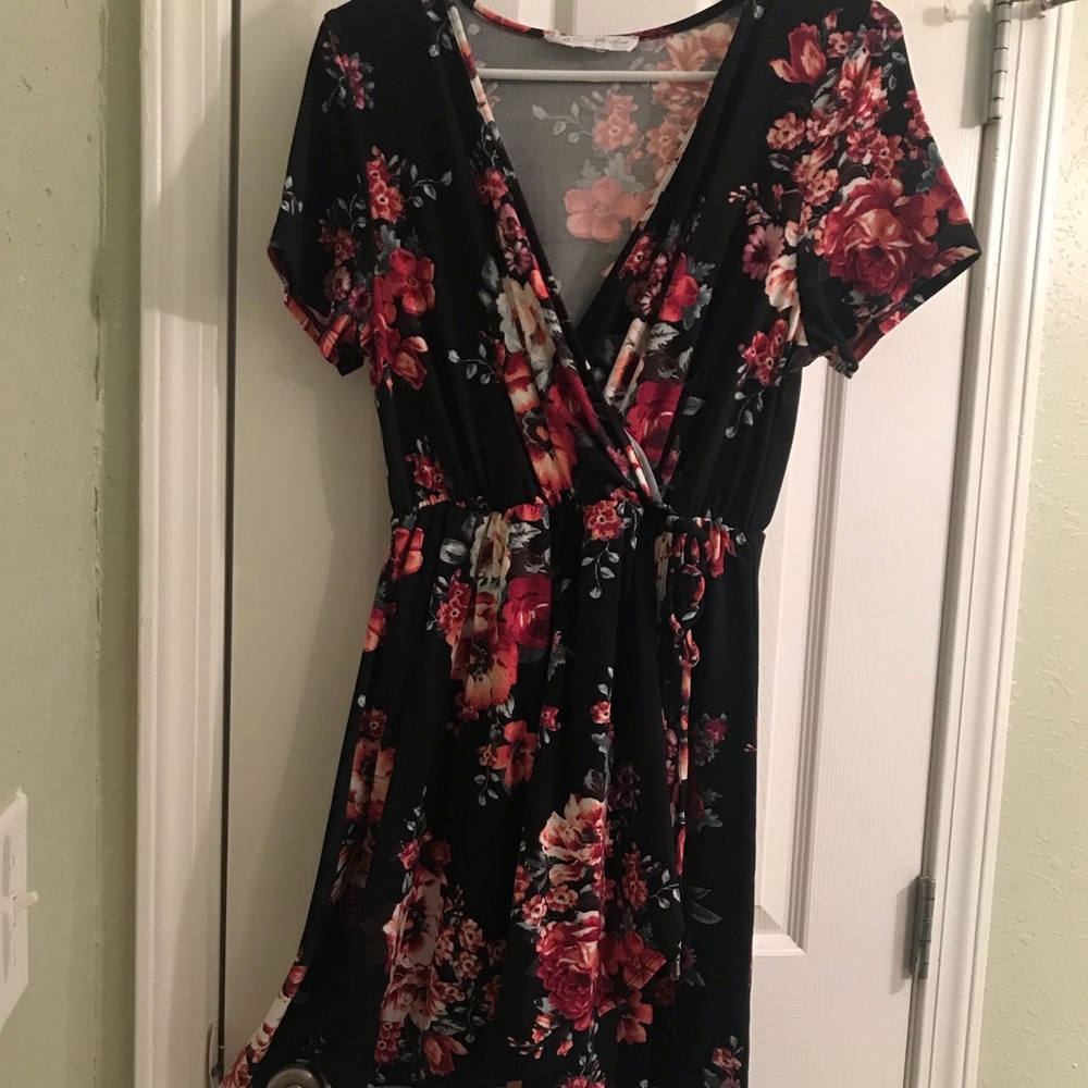 Side-Tie Wrap Dress